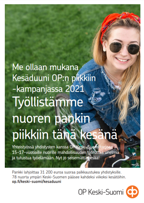 Kesäduuni OP:n piikkiin!