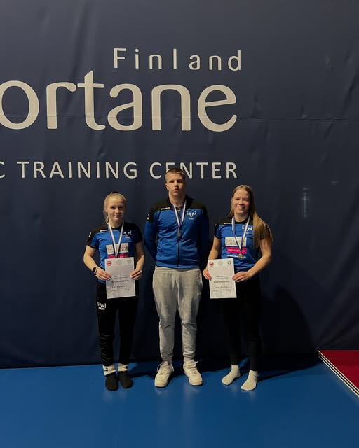 Rita Rantonen, Eemeli Puurunen ja Sara Rantonen